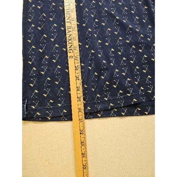 Tommy Hilfiger Golf Mens Large Polo Wedge And Flagstick Print Blue Casual - Picture 6 of 9